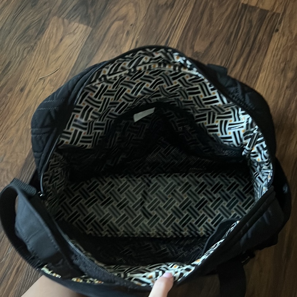 Black quilted Vera Bradley diaper bag! - Picture 2 of 4